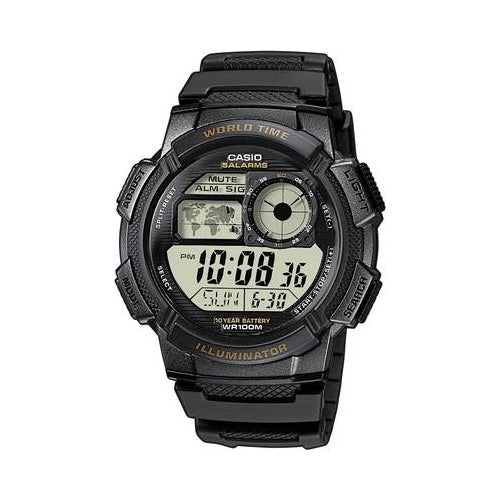 Casio AE-1000W-1AVEF. Gehäusematerial: Harz, Bandmaterial: Harz. Akku-/Batterietyp: CR2025, Batterie Lebensdauer: 10 Jahr(e). Gewicht: 40 g. Abmessungen (BxTxH): 43,7 x 13,7 x 48,1 mm (AE-1000W-1AVEF) afbeelding 1
