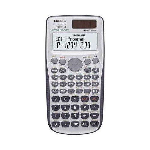 Casio FX-3650PII Tasche Wissenschaftlicher Taschenrechner Schwarz - Silber Taschenrechner (FX-3650PII) afbeelding 1