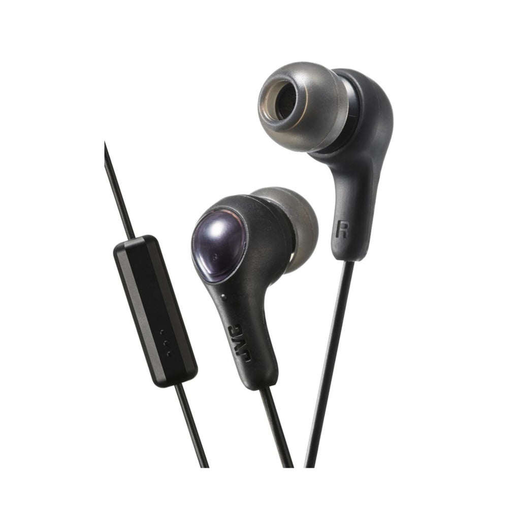 JVC In-ear Headphones with Microphone Ha-fx7m Black - 9 mm Driver - Compatible with iPhone/Android