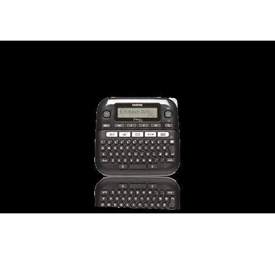 Brother P-Touch PT-D210 - Beschriftungsgerät - s/w - Thermotransfer - Rolle (1,2 cm) - 180 dpi - bis zu 20 mm/Sek. - 2-zeiliger Druck (PTD210ZG1) afbeelding 1