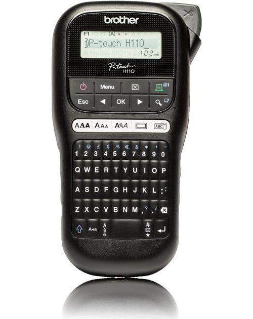 Brother P-Touch PT-H110 - Beschriftungsgerät - monochrom - Thermal Transfer - Rolle (1,2 cm) - 180 dpi - bis zu 20 mm/Sek. - 2-zeiliger Druck (PTH110ZG1) afbeelding 1