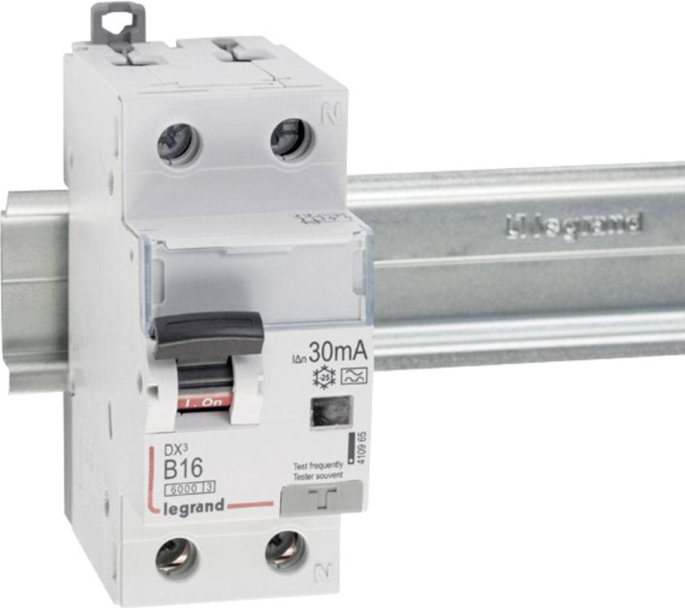 LEGRAND DX3 RCBO B16A 1p+N 6KA 30mA Type 410965