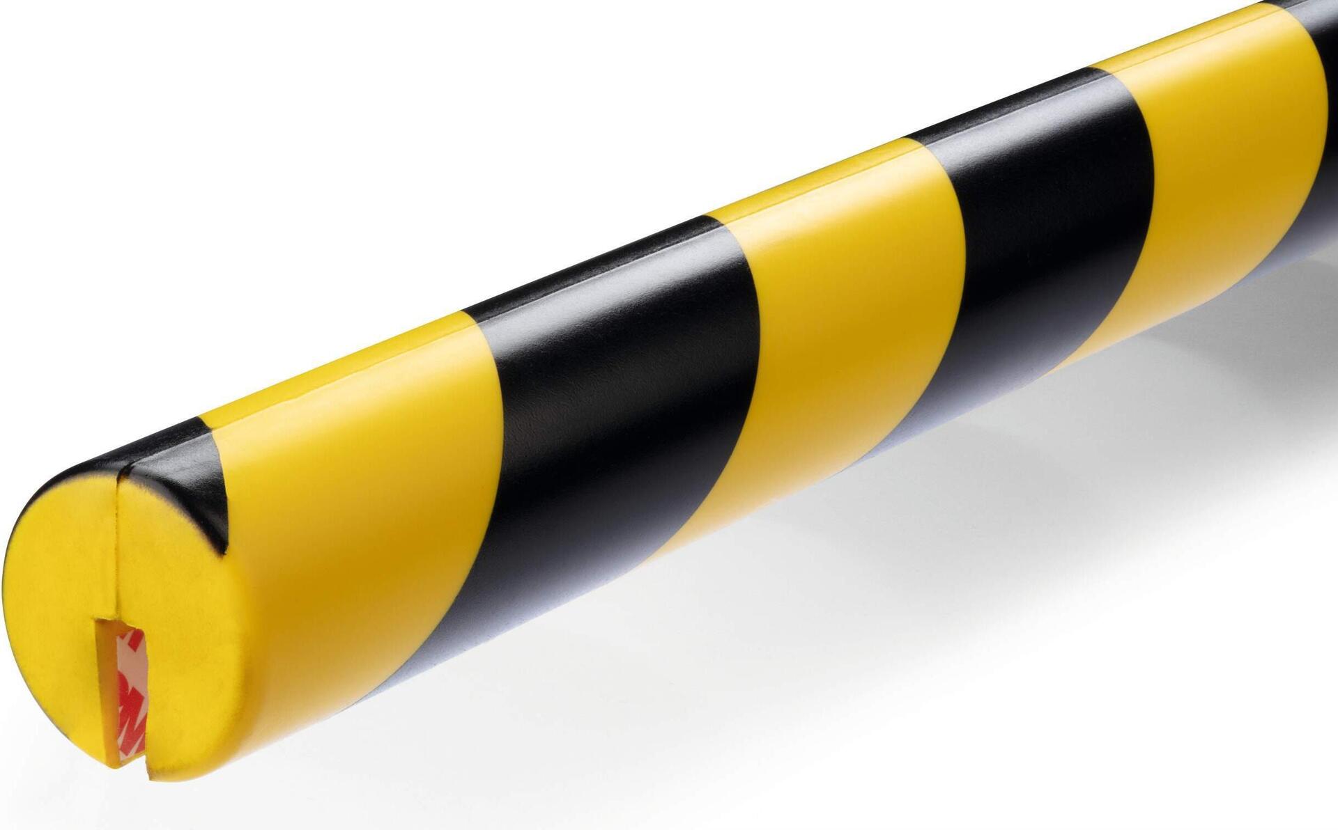 DURABLE Edge Protection Profile E8R - Yellow/Black - 1 m