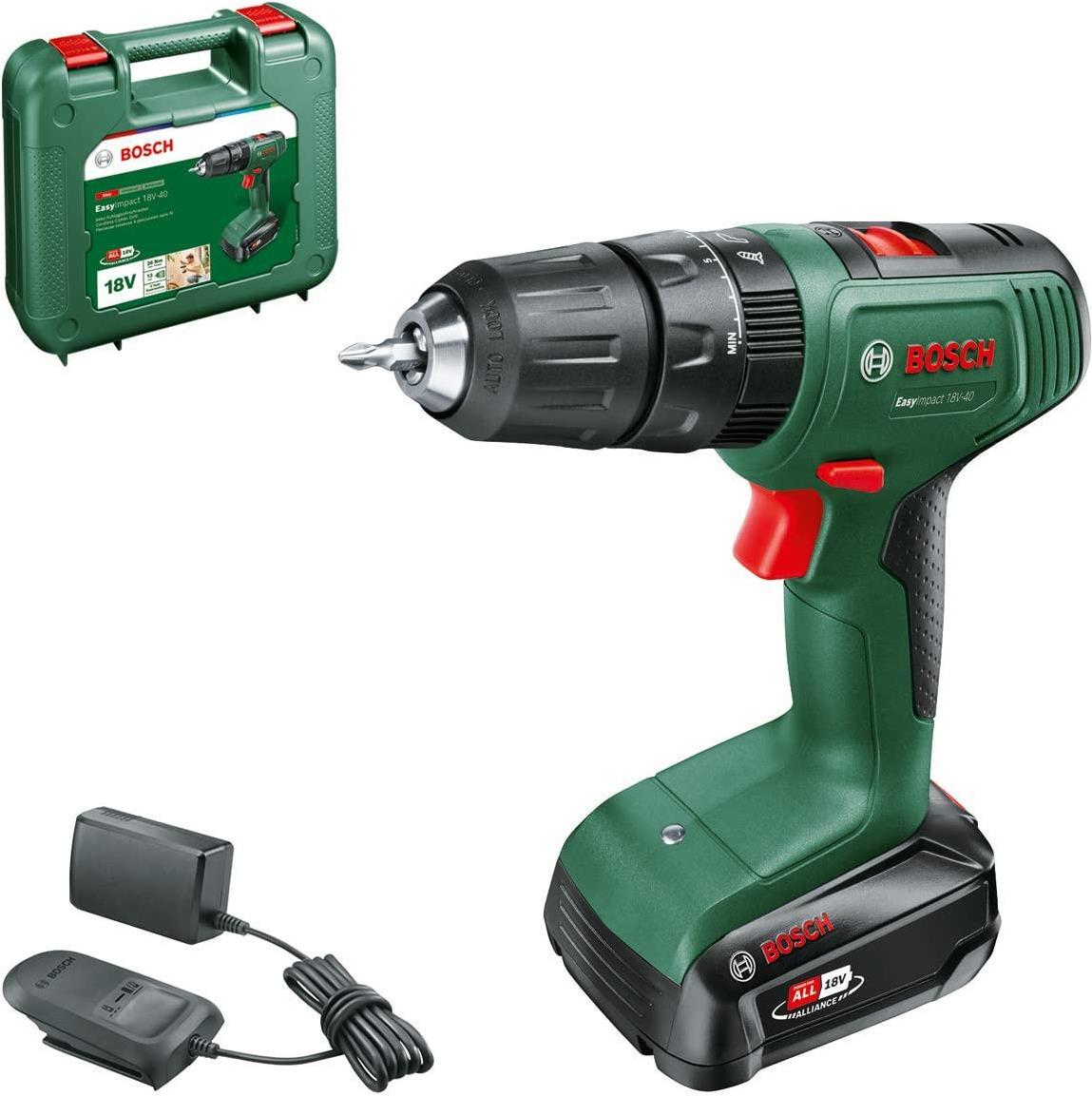 Bosch EasyImpact 18V-40 Cordless Rotary Hammer/Driver (06039D8107)