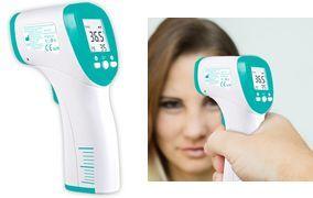 Little balance Infrared Thermometer LB Scan IR, White/Turquoise, Contactless, Forehead Thermometer - 1 Piece (LB 8390)