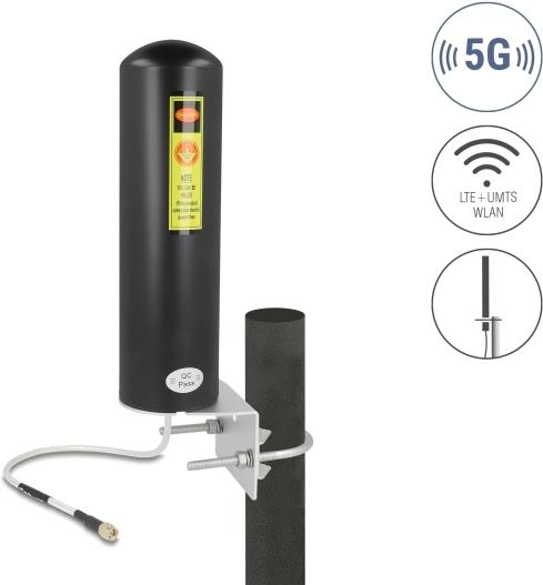 Delock 5 G LTE Antenna SMA Connector, 3 - 5 dBi, Omnidirectional (10037)