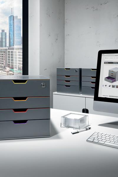 DURABLE VARICOLOR® Drawer Box - Lockable - 1 Piece - 760627