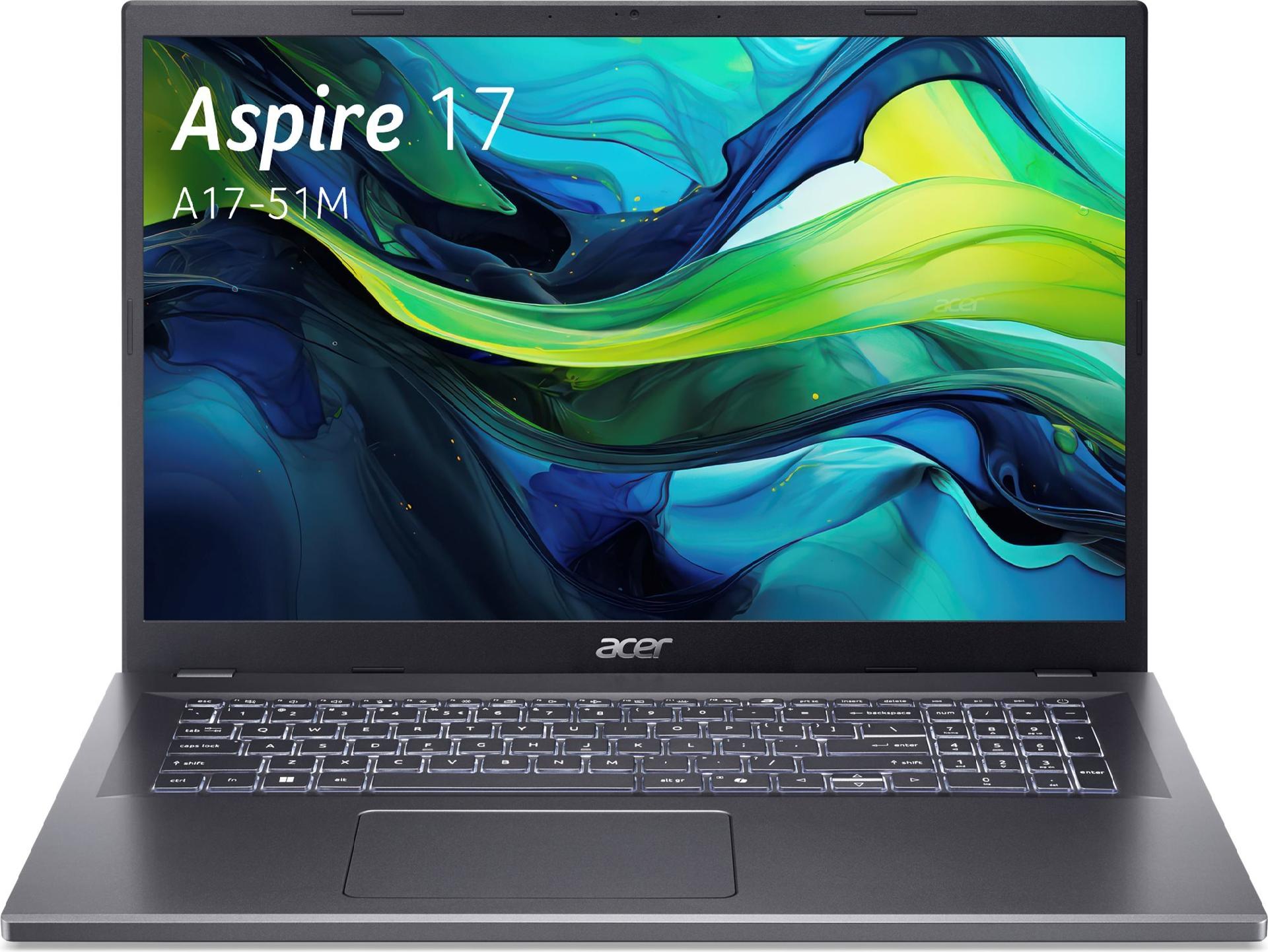 Acer Aspire 17 (A17-51M-52TK) 17,3" Full-HD, IPS, Intel i5-1334U, 16GB RAM, 512GB SSD, Windows 11 (NX.KZVEG.00S)