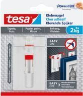 tesa Adjustable Adhesive Nail - White - 6 pcs. (77777)
