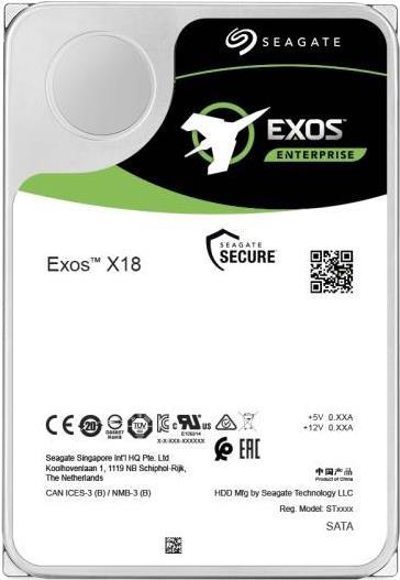 Seagate Exos X18 Hard Drive - 16 TB - Internal - SAS 12Gb/s - 7200 RPM - Buffer: 256 MB ST16000NM004J