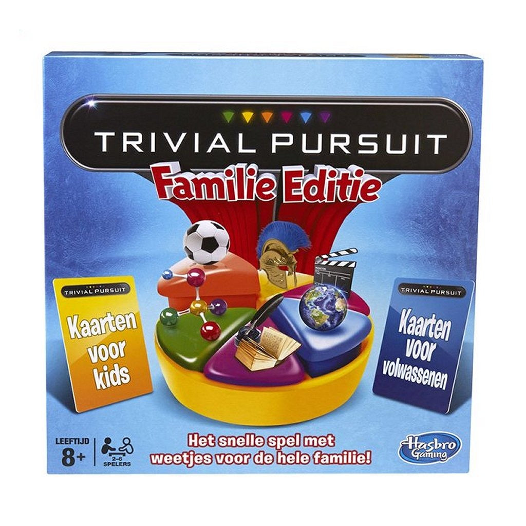 Hasbro Trivial Pursuit Family Edition - Fast-Paced Trivia Game for 2-6 Players - Ages 8+