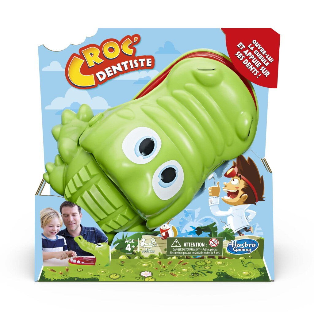 Hasbro Gaming Crocodile with a Toothache - Fun Game for 2-4 Players - Suitable for Ages 4+