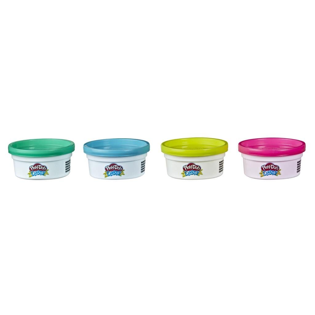 Play-Doh Elastix Clay 4 Pots for Kids 2+