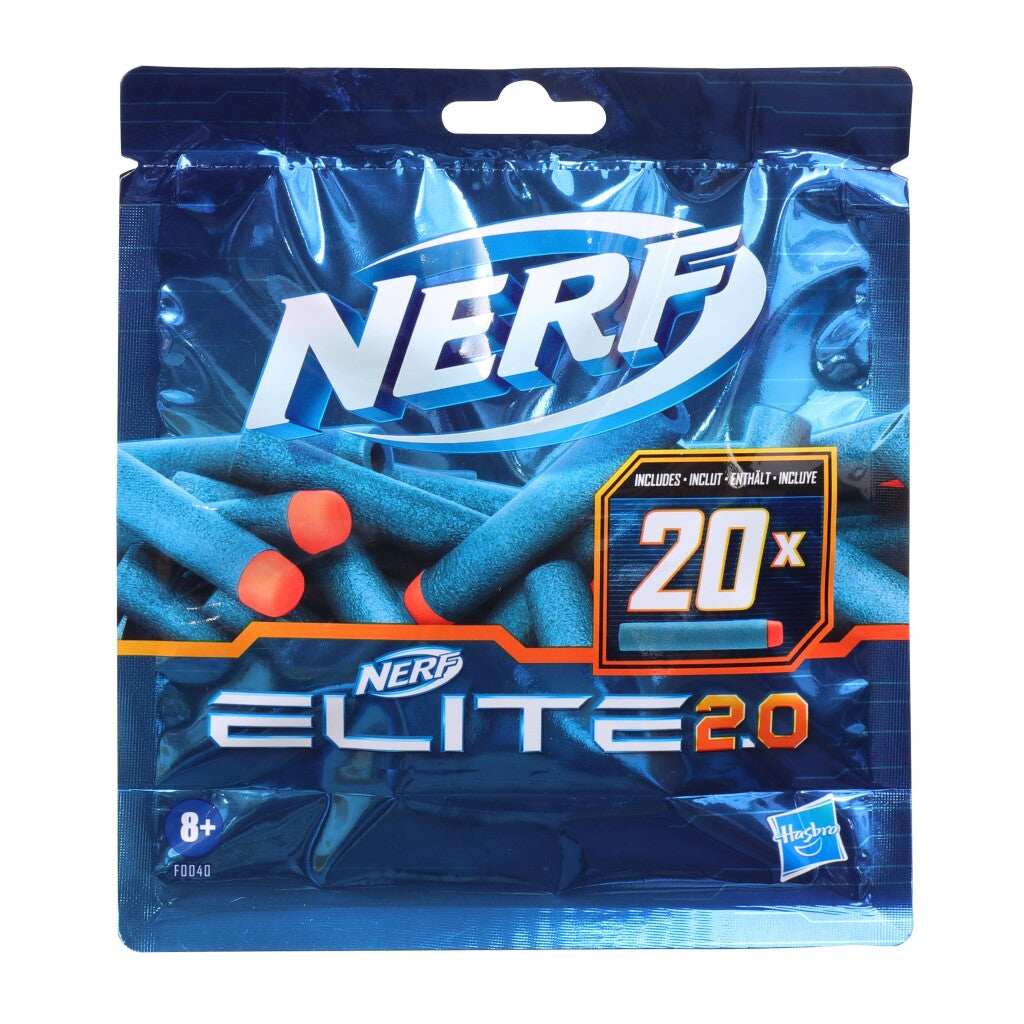 Nerf Elite 2.0 Darts 20 Pieces - Refill Pack for Nerf Blasters