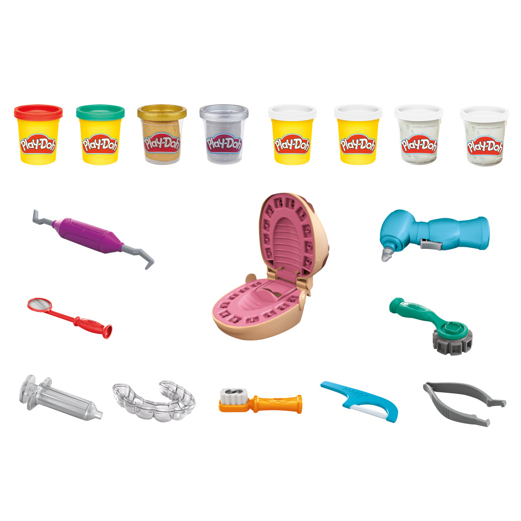 Play-Doh Top Dentist Set - Includes 8 Jars of Non-Toxic Clay