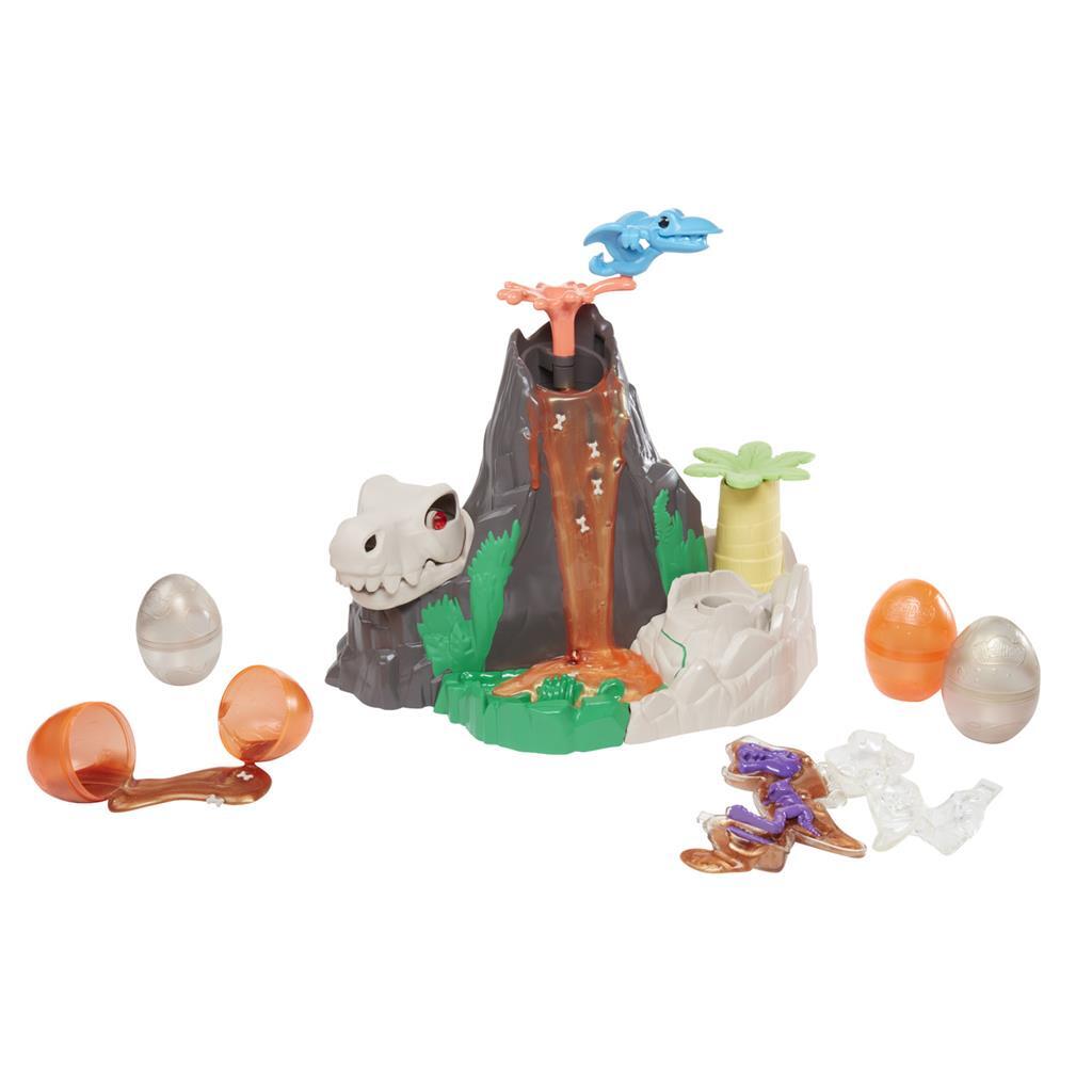 Play-Doh Slime Hydro Glitz Dino Volcano with Eggs