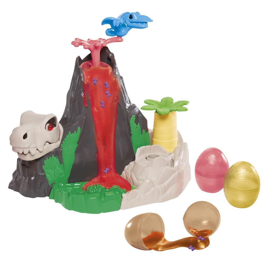 Play-Doh Slime Hydro Glitz Dino Volcano with Eggs