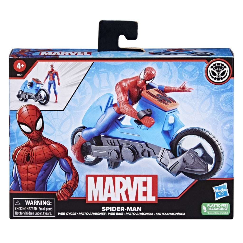 Spider-Man Web Cycle - 6-Inch Action Figure and Vehicle Set