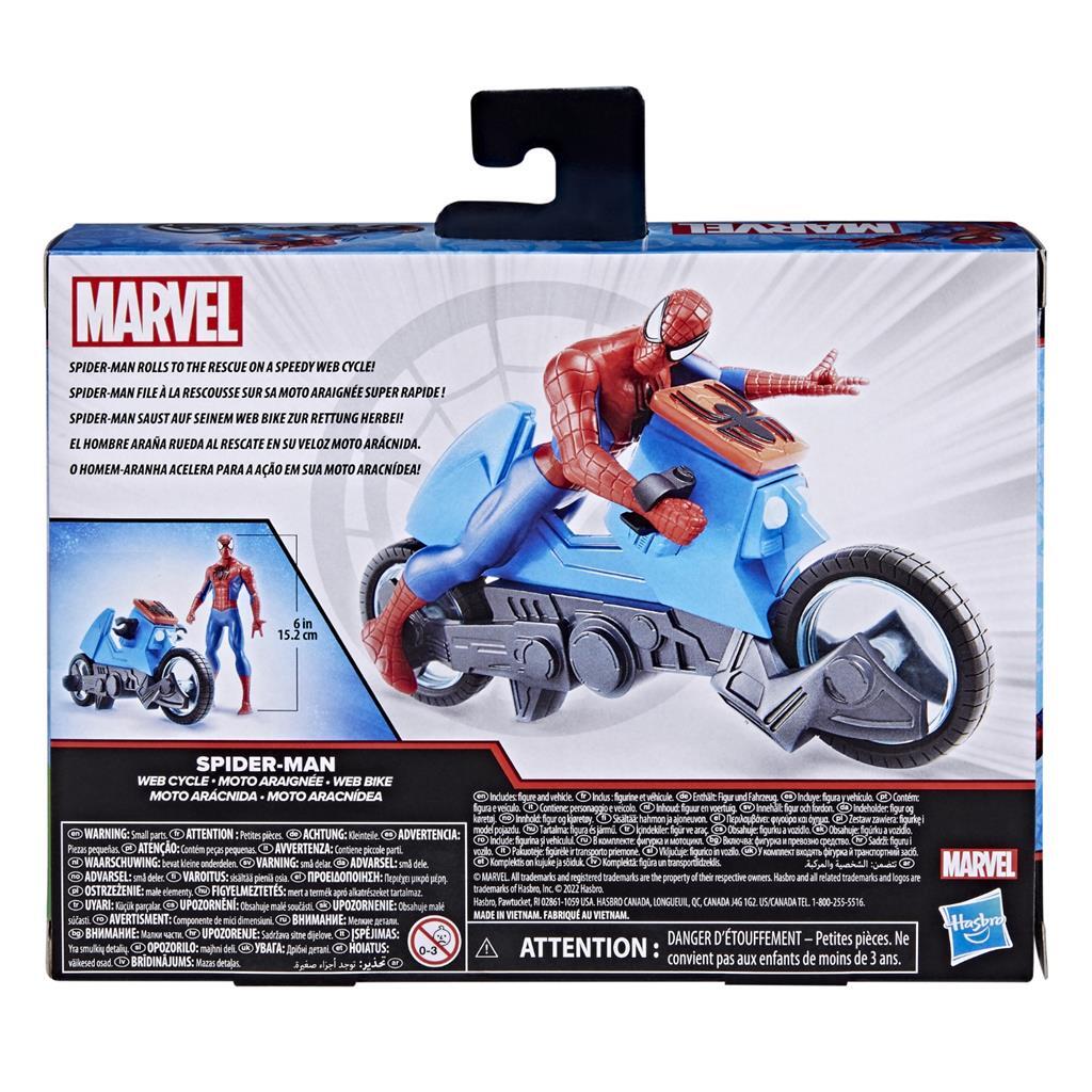 Spider-Man Web Cycle - 6-Inch Action Figure and Vehicle Set