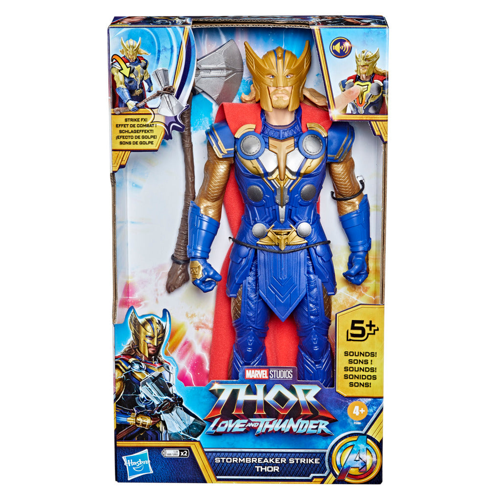 Marvel Avengers Titan Hero Thor Love and Thunder Stormbreaker Strike Action Figure 30 cm