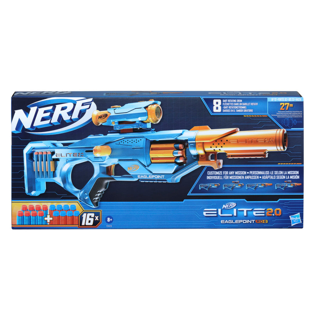 Nerf Elite 2.0 Eaglepoint RD8 Blaster with 16 Darts