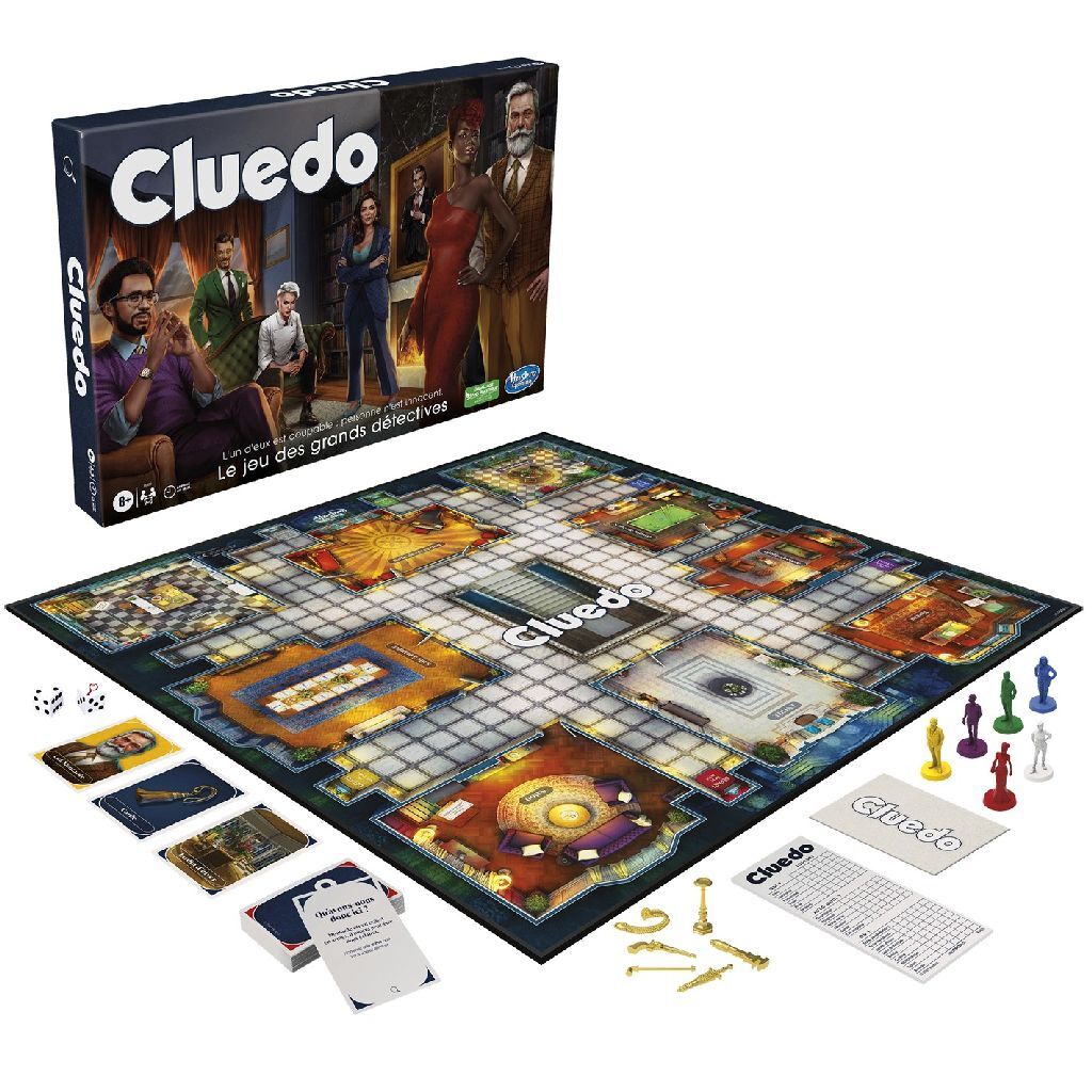 Hasbro Gaming Cluedo Board Game - Mystery Murder Investigation