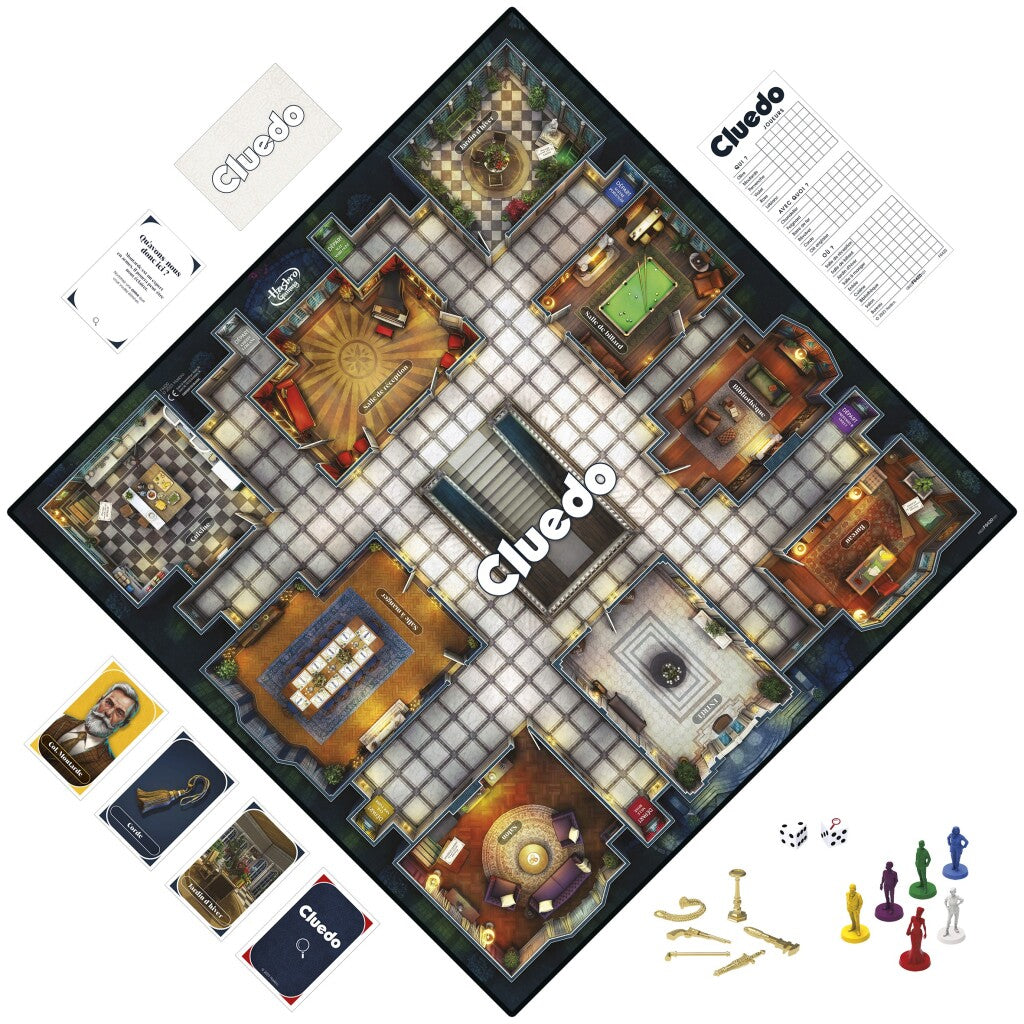 Hasbro Gaming Cluedo Board Game - Mystery Murder Investigation