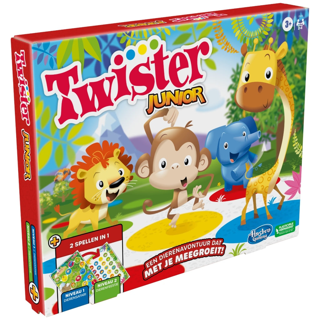 Hasbro Gaming Twister Junior - Animal Adventure Game for 2-4 Players