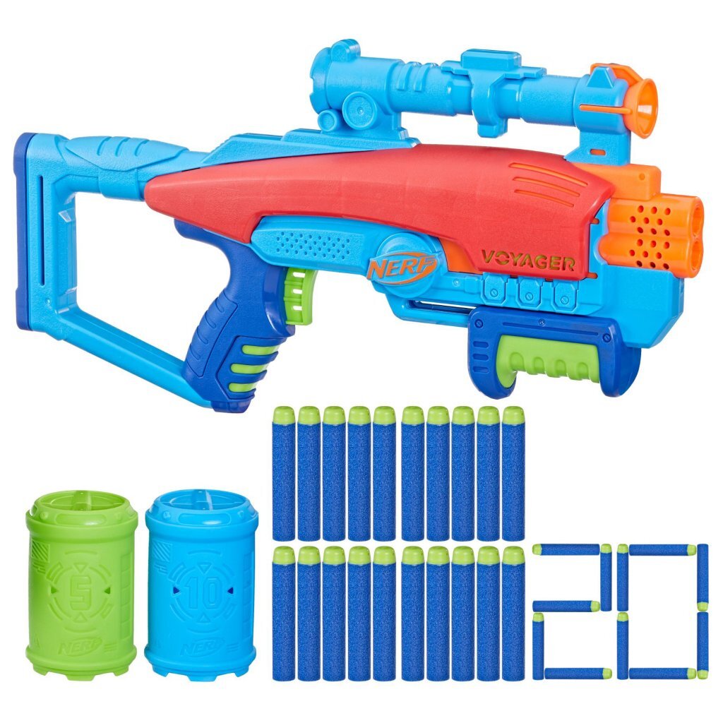 Nerf Junior Elite Voyage Target Set with 20 Darts - Suitable for Ages 6+