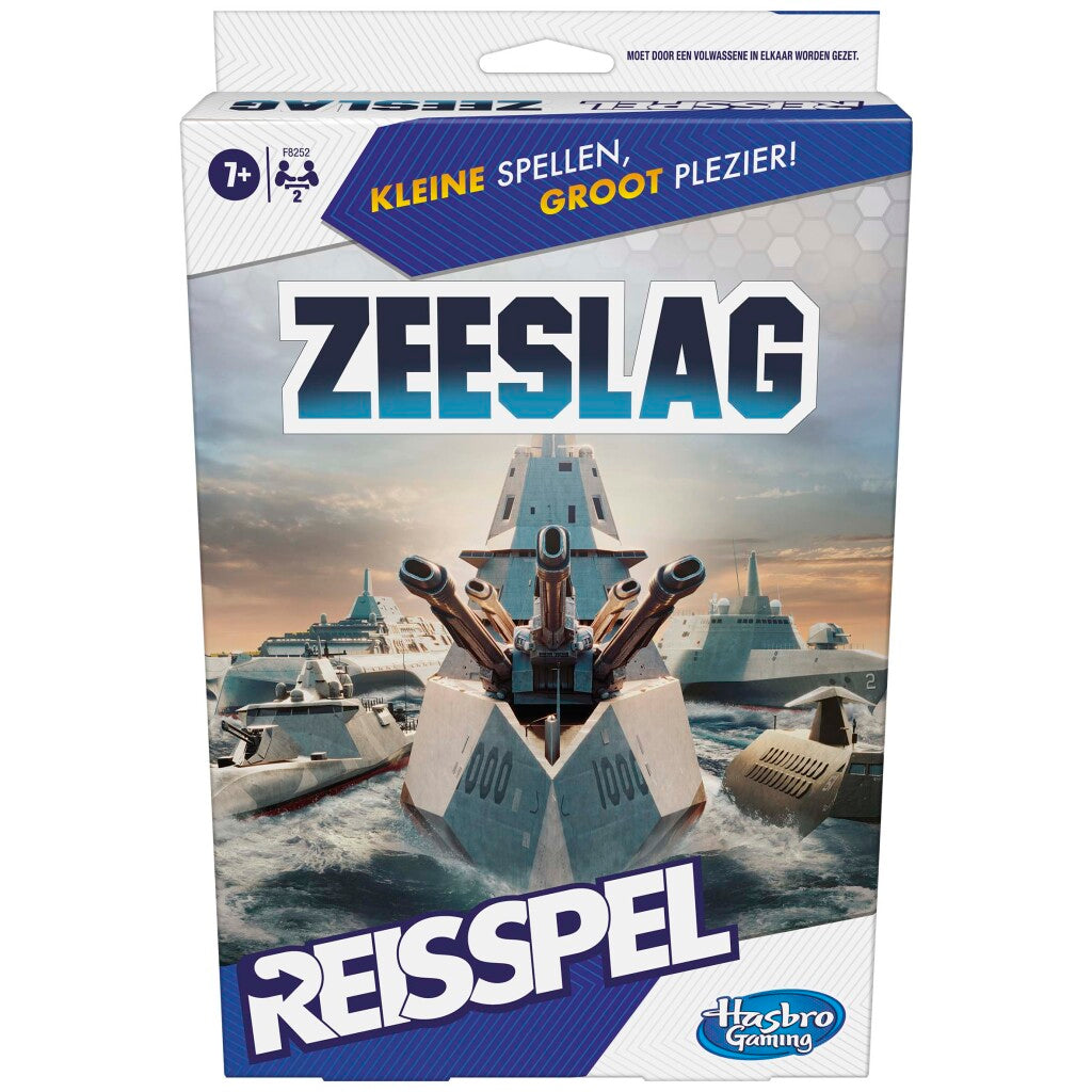 Hasbro Gaming Travel Game Battleship Easy to Carry 2-Player Game for Kids - Dutch Version