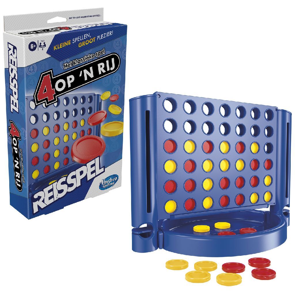 Hasbro Gaming Travel Game Connect Four Compact Version for On-the-Go Play
