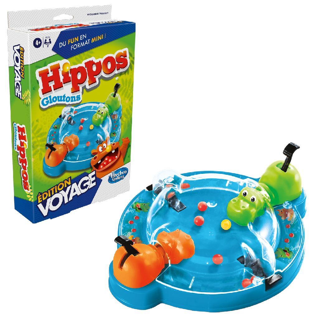 Hasbro Gaming Hippos Voyage Game for 2 Players Ages 4+
