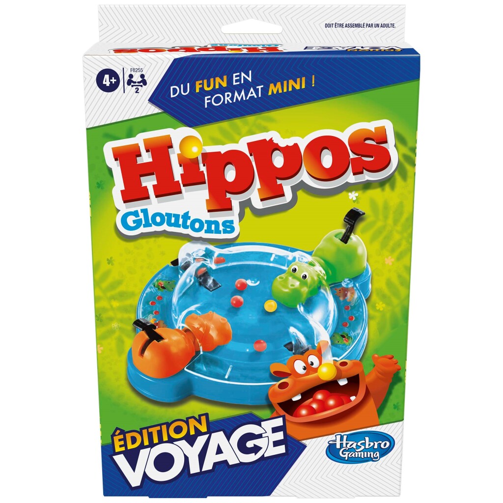 Hasbro Gaming Hippos Voyage Game for 2 Players Ages 4+