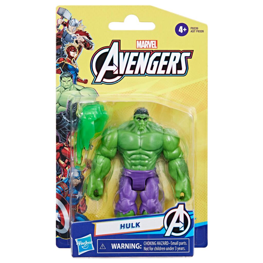 Marvel Avengers Hulk Action Figure 10 cm with Green Fist Accessory