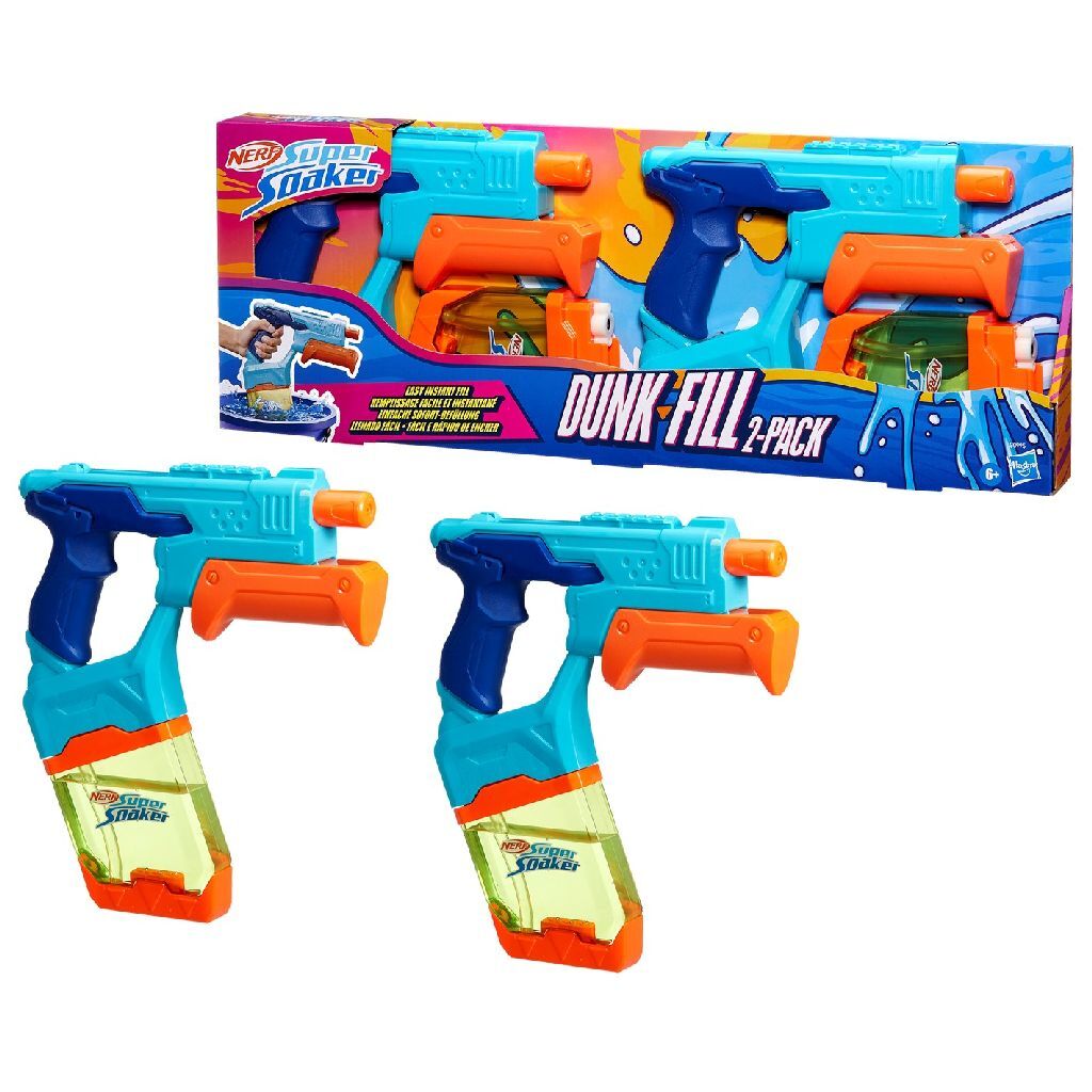 Nerf Super Soaker Mega Dunk Fill 2-Pack - Water Blaster