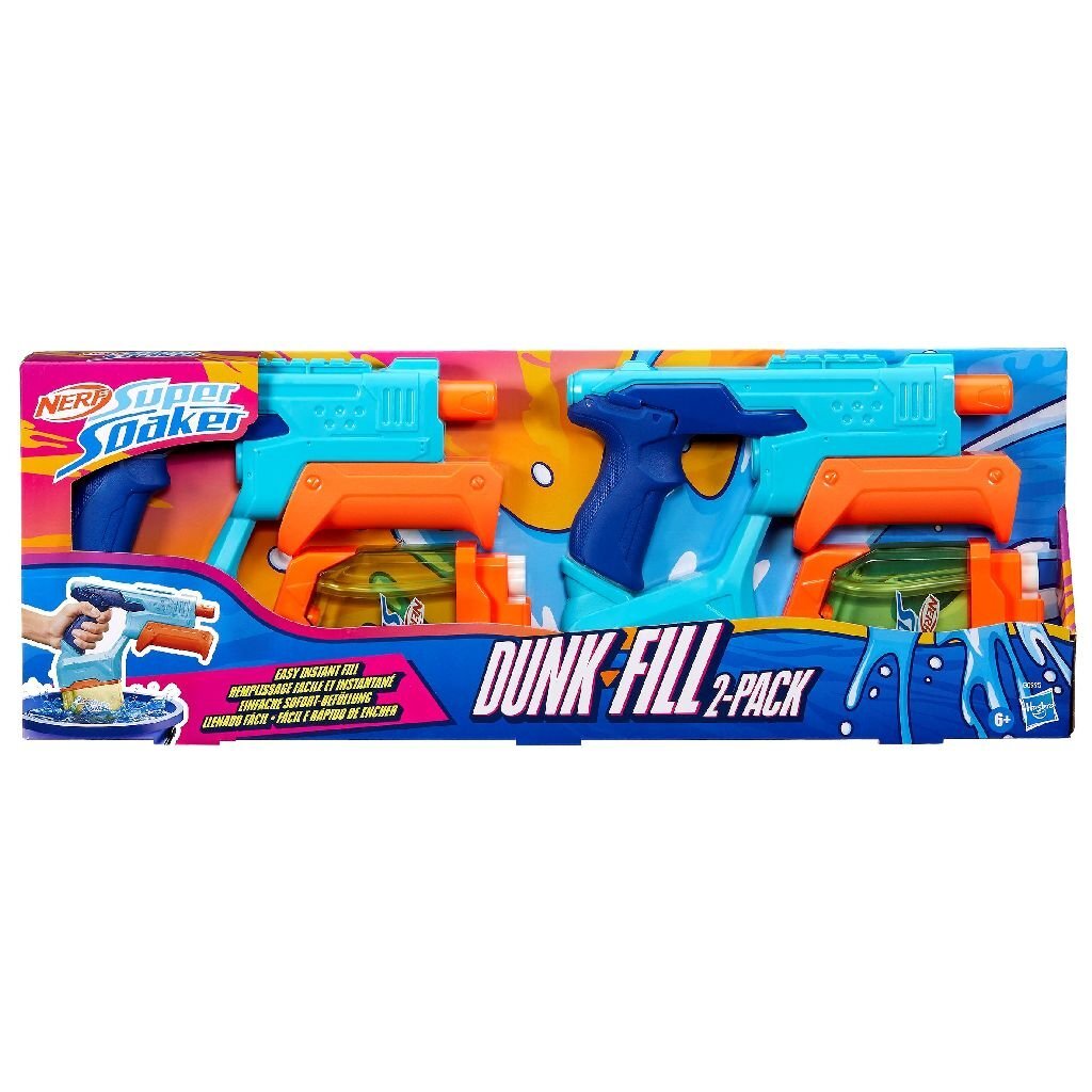 Nerf Super Soaker Mega Dunk Fill 2-Pack - Water Blaster