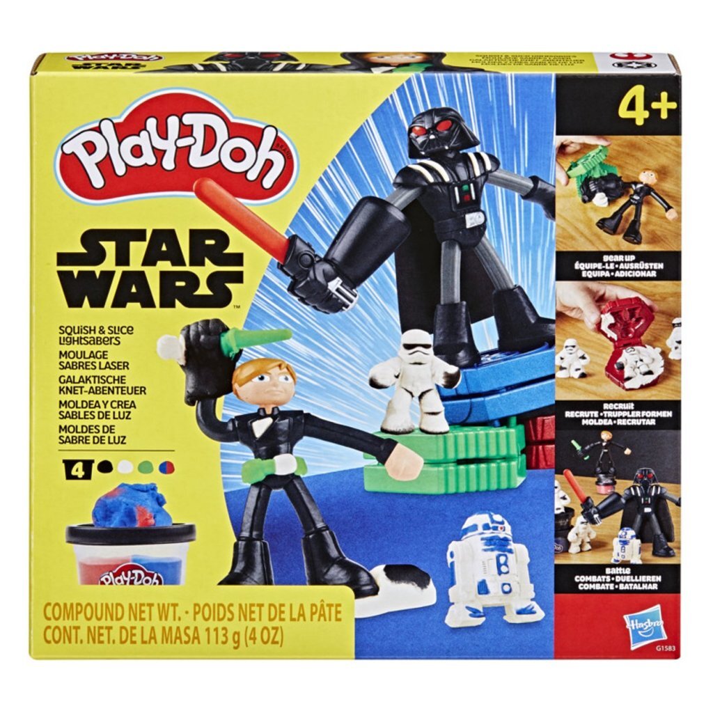 Play-Doh Star Wars Smash and Chop Lightsabers - Luke Skywalker vs Darth Vader - Includes Play-Doh Tools