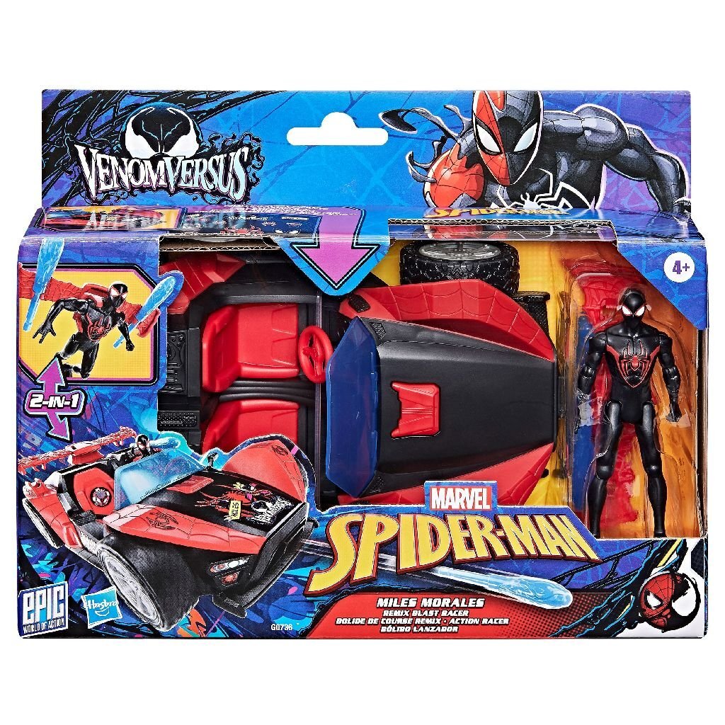 Spiderman Venomversus Blast Racer met Figuur