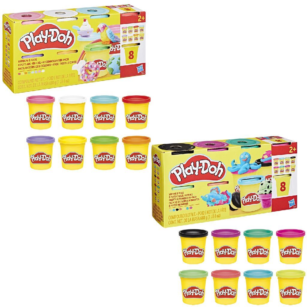 Play-Doh 8 Pack - Creative Activities for Kids Aged 2 and Up - 85 g Jars in 8 Colors 8er-Packung 85-Gramm-Dosen