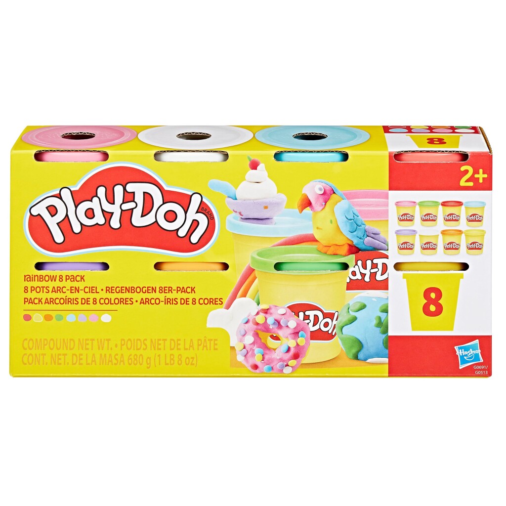 Play-Doh 8 Pack - Creative Activities for Kids Aged 2 and Up - 85 g Jars in 8 Colors 8er-Packung 85-Gramm-Dosen