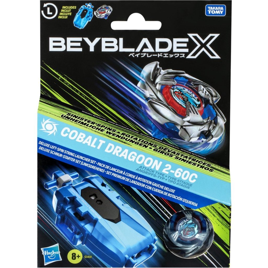Beyblade X Cobalt Dragoon Set - Skill Game for Kids