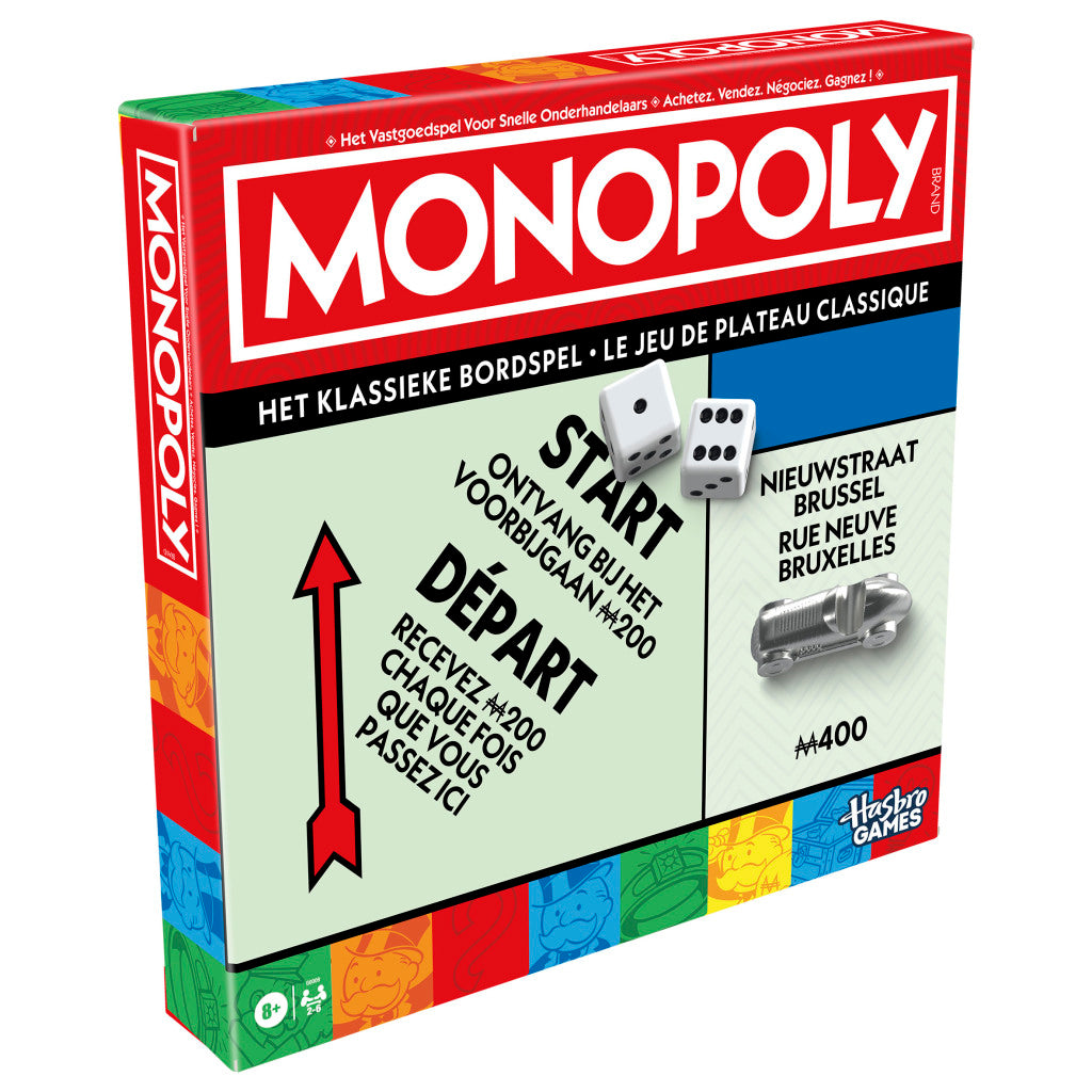 Hasbro Gaming Monopoly Refresh - Classic Board Game with Storage Tray