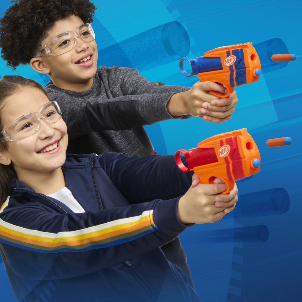 Nerf N Series Duo Pack Dart Blasters and 12 N1 Darts - High-Performance Blasters for Indoor and Outdoor Play