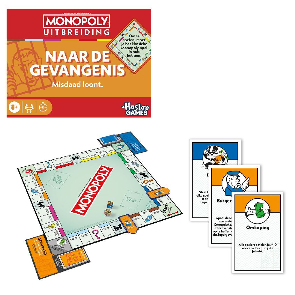 Hasbro Gaming Monopoly Go to Jail Expansion