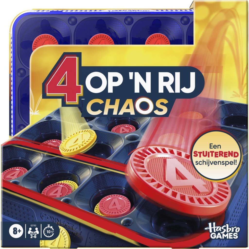Hasbro Gaming Connect Four Chaos - Fast-Paced Board Game for Kids