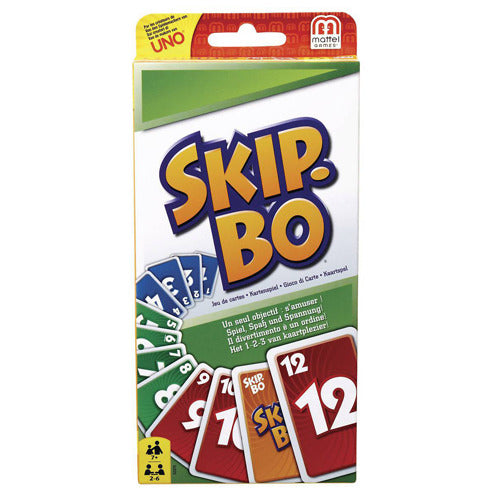 Skip Bo Card Game for 2-6 Players, Ages 7 and Up
