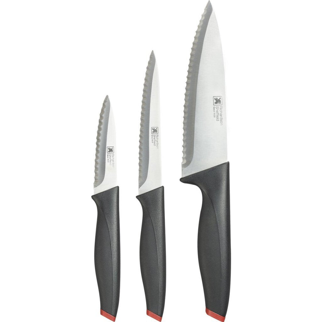 Richardson Sheffield 3-Piece Knife Set Black/Stainless Steel
