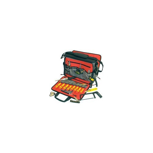 C.K Werkzeugtasche für Elektriker-Techniker, bestückt mit 19 Werkzeugen: kleine Metallsäge, Kabelmesser, auto- (T1630 FKIT) afbeelding 1