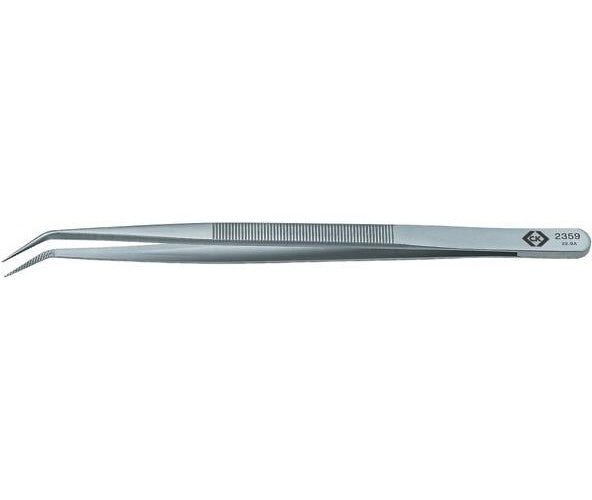 C.K Tools Pinzette, Positionieren, Fein/Gebogen/Gezahnt, 150mm (T2359) afbeelding 1