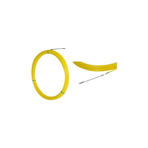 C.K Kabeleinziehband, Länge: 50 m, Stahl Durchmesser: 5,5 mm, flexibler Führungskopf, Stahldrahtkern - 1 Stück (495055) afbeelding 1